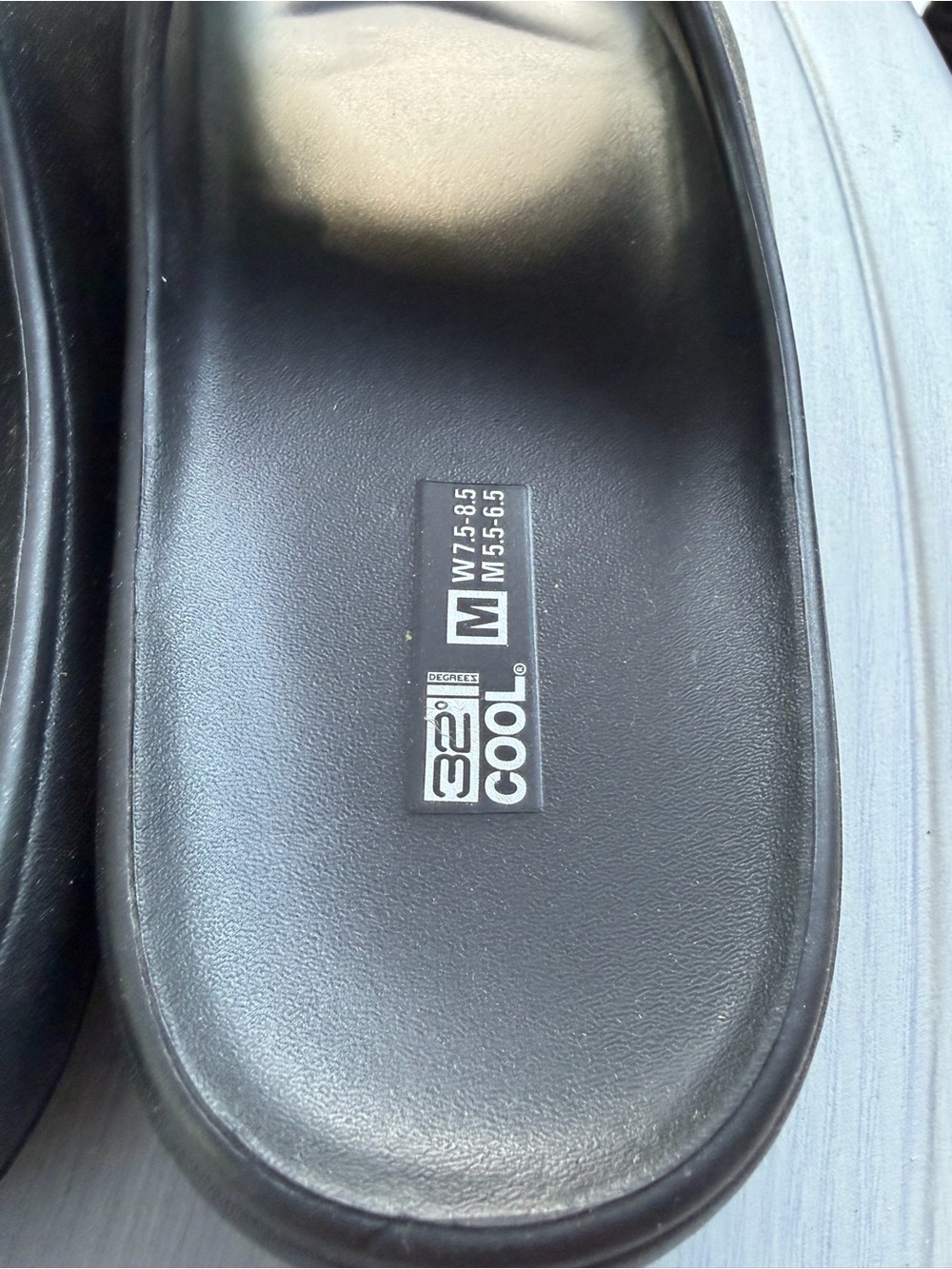 32 Degrees Black Slide Sandals with Padded Footbed Size Medium 7.5 to 8.5 💕🌴🖤 - Picture 2 of 8